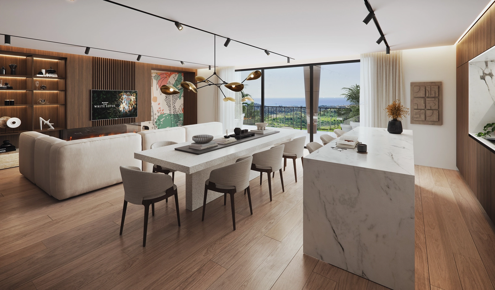 Een verfijnde gastrobar waar bewoners elkaar ontmoeten, ontspannen en samen tijd doorbrengen in het hart van Mijas.