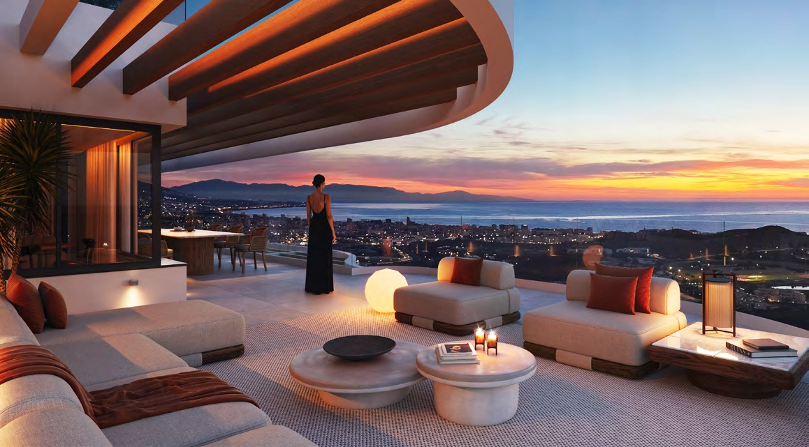 Uw woning op de heuvel biedt de perfecte setting om te genieten van de prachtige zonsondergangen van de Costa del Sol.