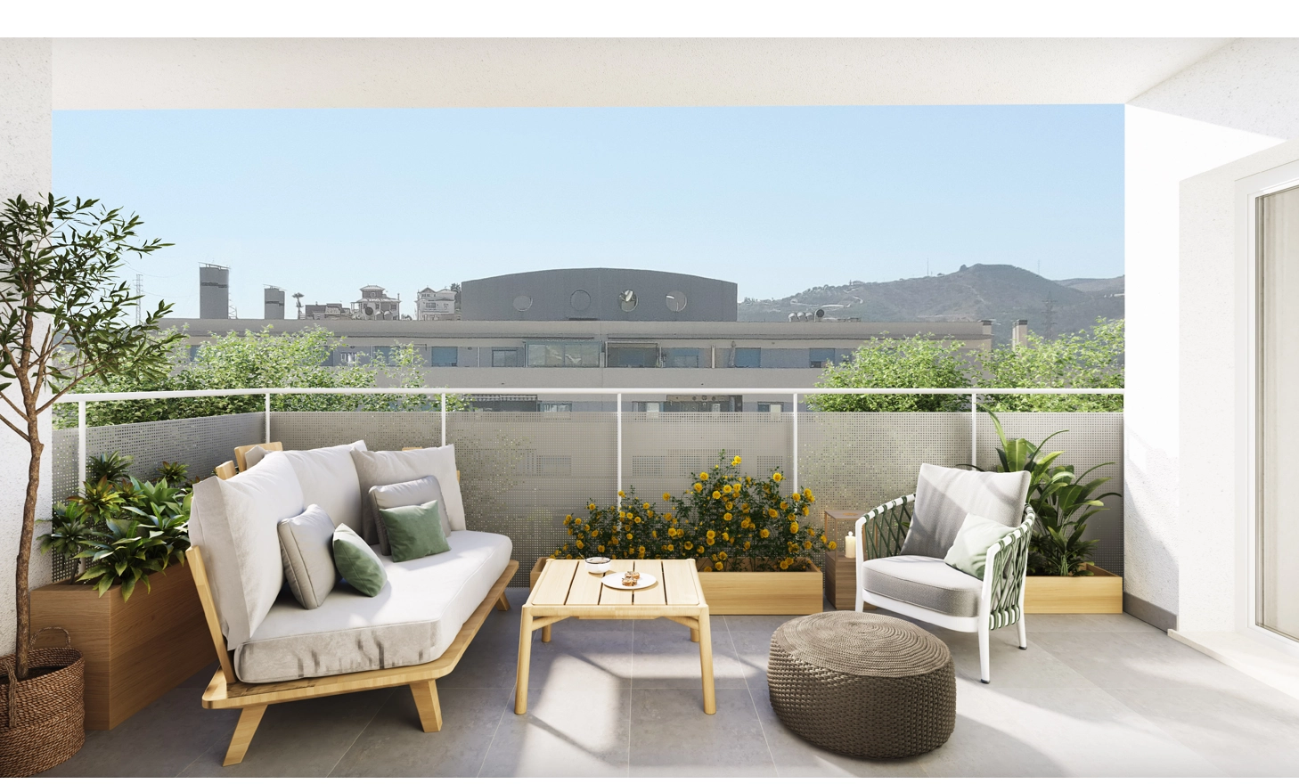 Geniet van uw eigen privé buitenruimte, perfect om te ontspannen of te dineren.