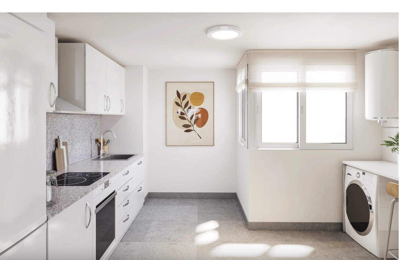 Moderne keukens zijn volledig uitgerust met hoogwaardige apparatuur en ontworpen voor dagelijks gebruik.