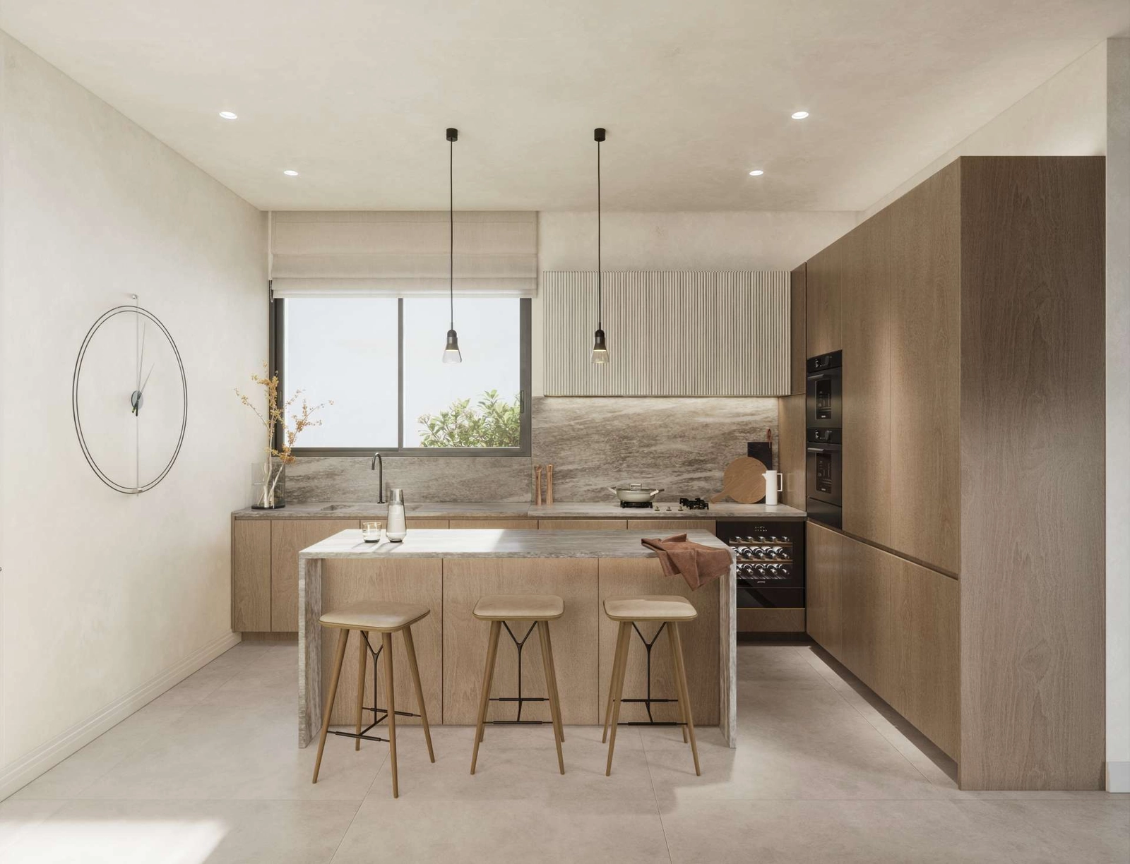 Moderne keukens zijn volledig uitgerust met hoogwaardige apparatuur en afgewerkt met elegante, duurzame materialen.