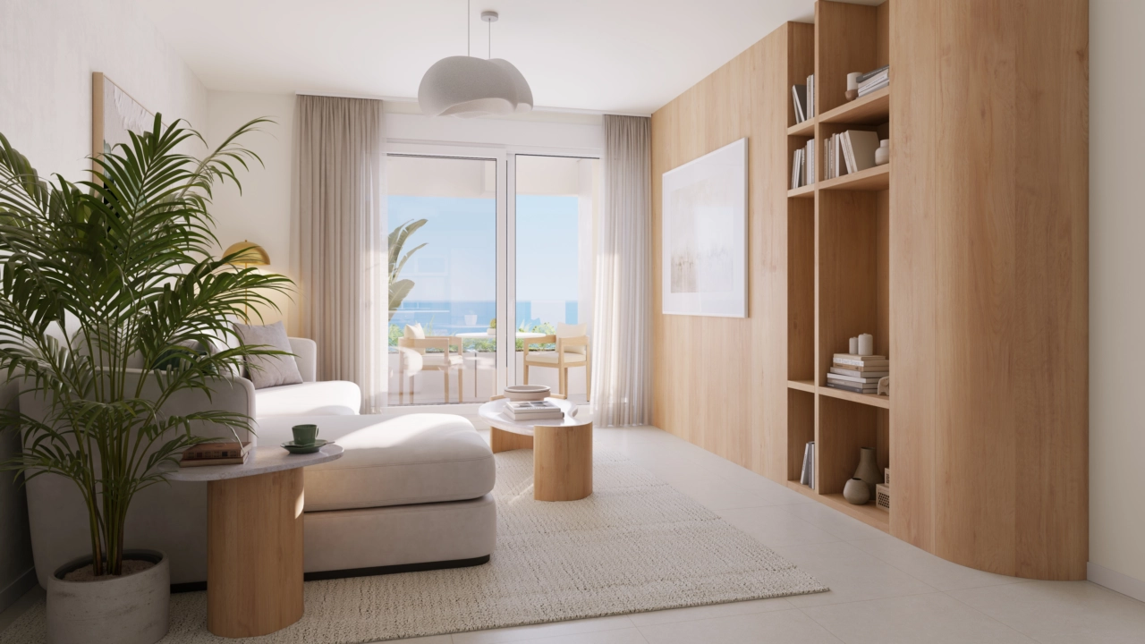 Lichte en ruime woonkamers zijn ontworpen voor comfort en natuurlijk licht.