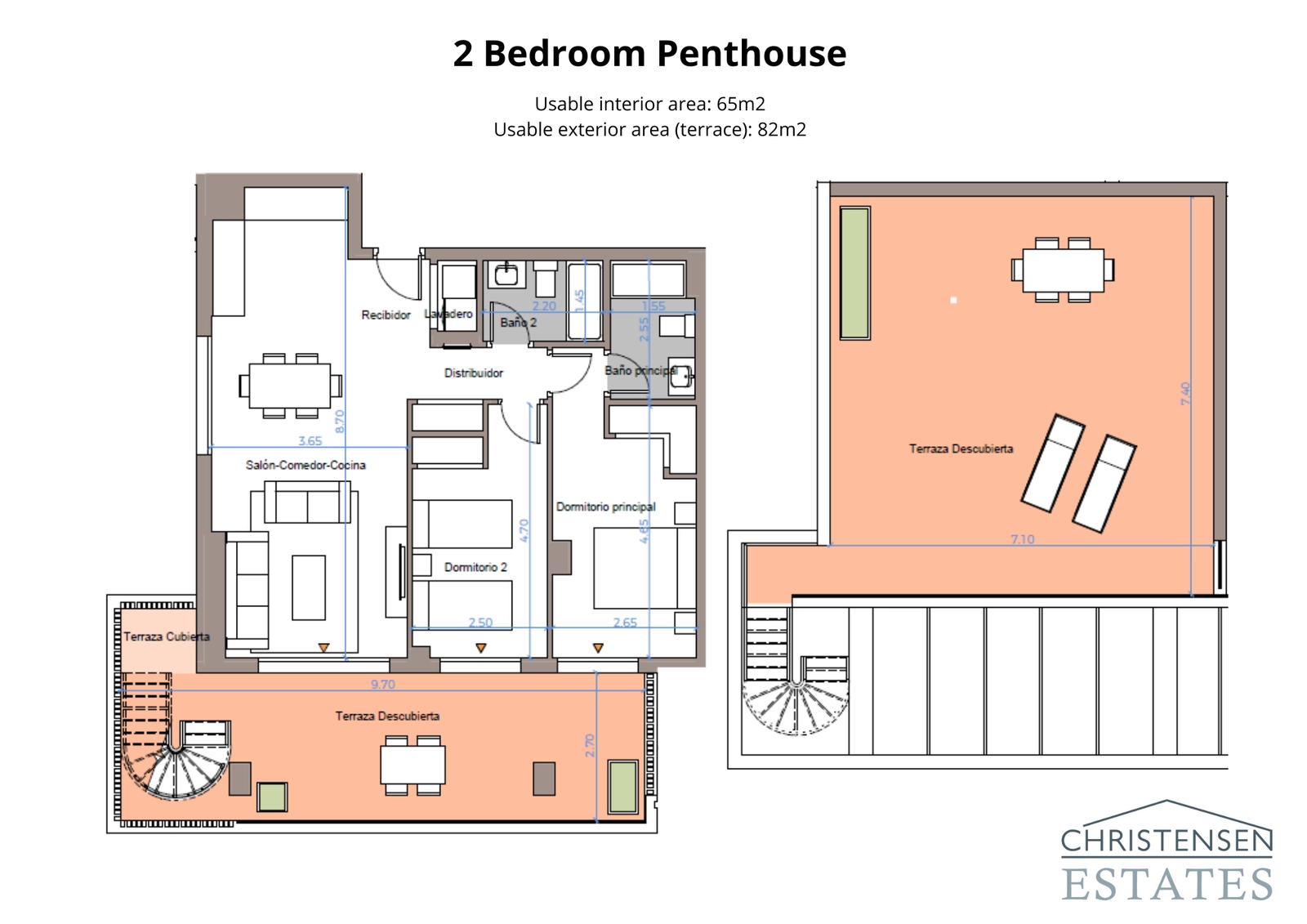 Het penthouse met twee slaapkamers biedt een uitzonderlijke levensstijl met een ruim dakterras om van de zon aan de Costa del Sol te genieten.