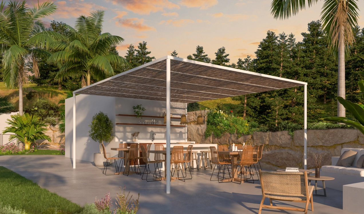 Een speciale chill-out- en barbecuezone voor gezellige bijeenkomsten met familie en vrienden.