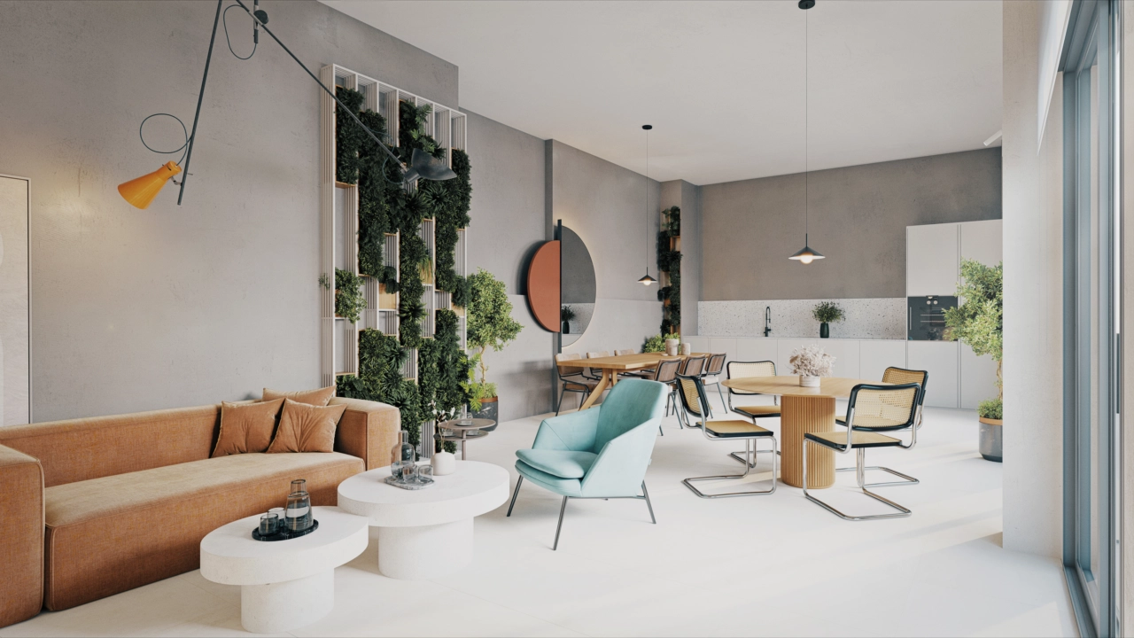 De gastroteek biedt een sociale ruimte om te koken, te dineren en gasten te ontvangen in een ontspannen en moderne setting.