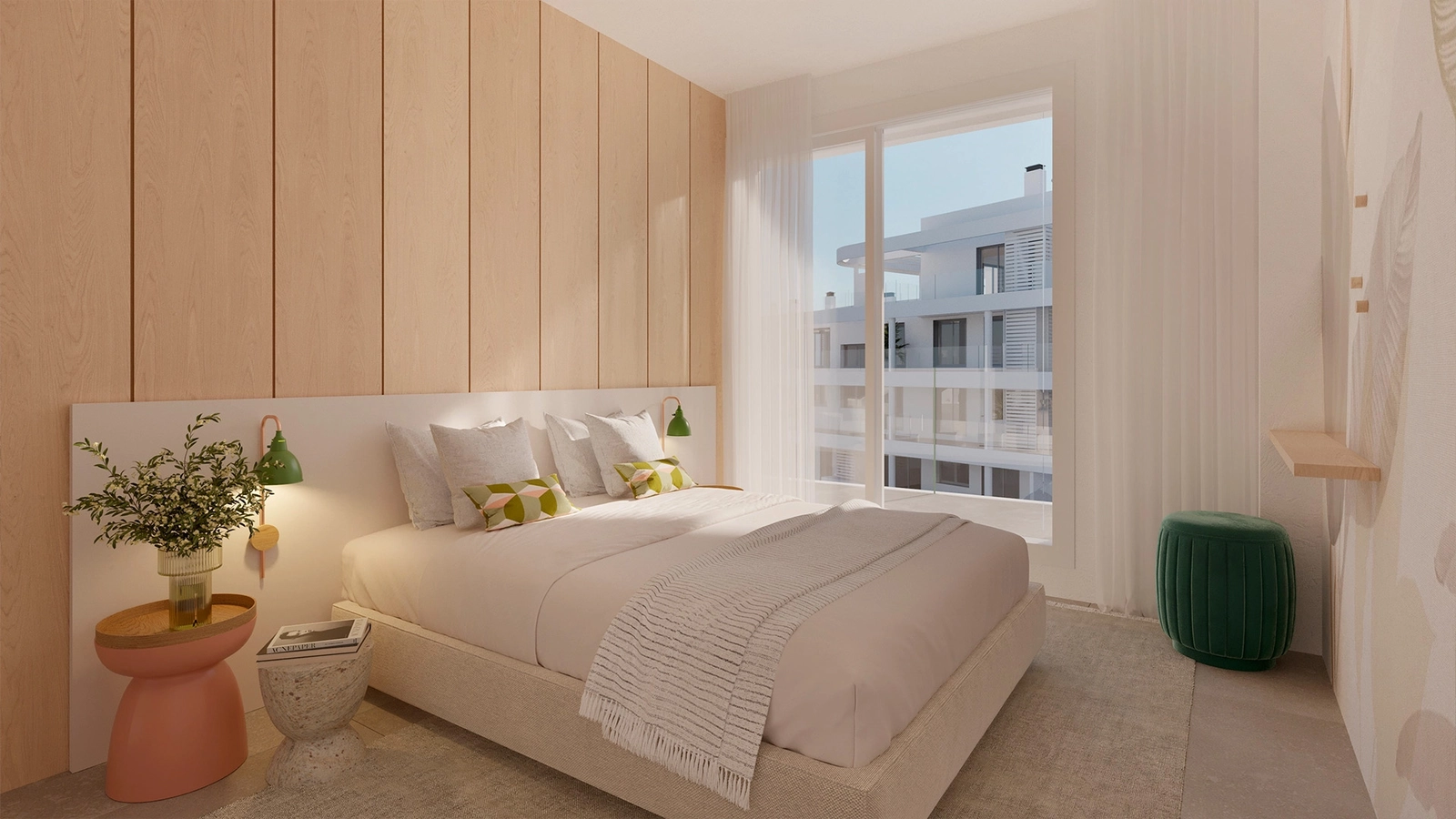 Een comfortabele en stijlvolle woonkamer die direct verbonden is met een privé en rustige tuin.