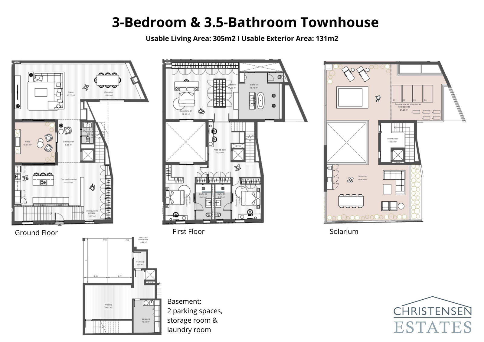 Deze indeling van het rijtjeshuis met 3 slaapkamers biedt ruime woonruimte verdeeld over vier verdiepingen, inclusief een grote kelder en een prachtig dakterras.