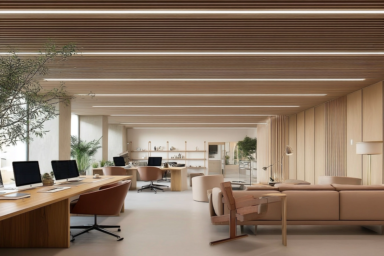 Een toegewijde co-workingruimte biedt een professionele en comfortabele omgeving voor werken op afstand.