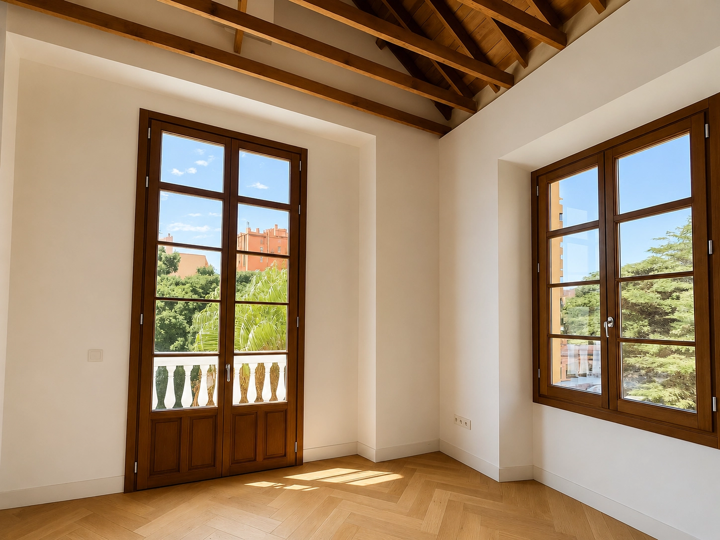Geniet van de zachte Mediterrane bries vanuit prachtige kamers met directe toegang tot buiten.