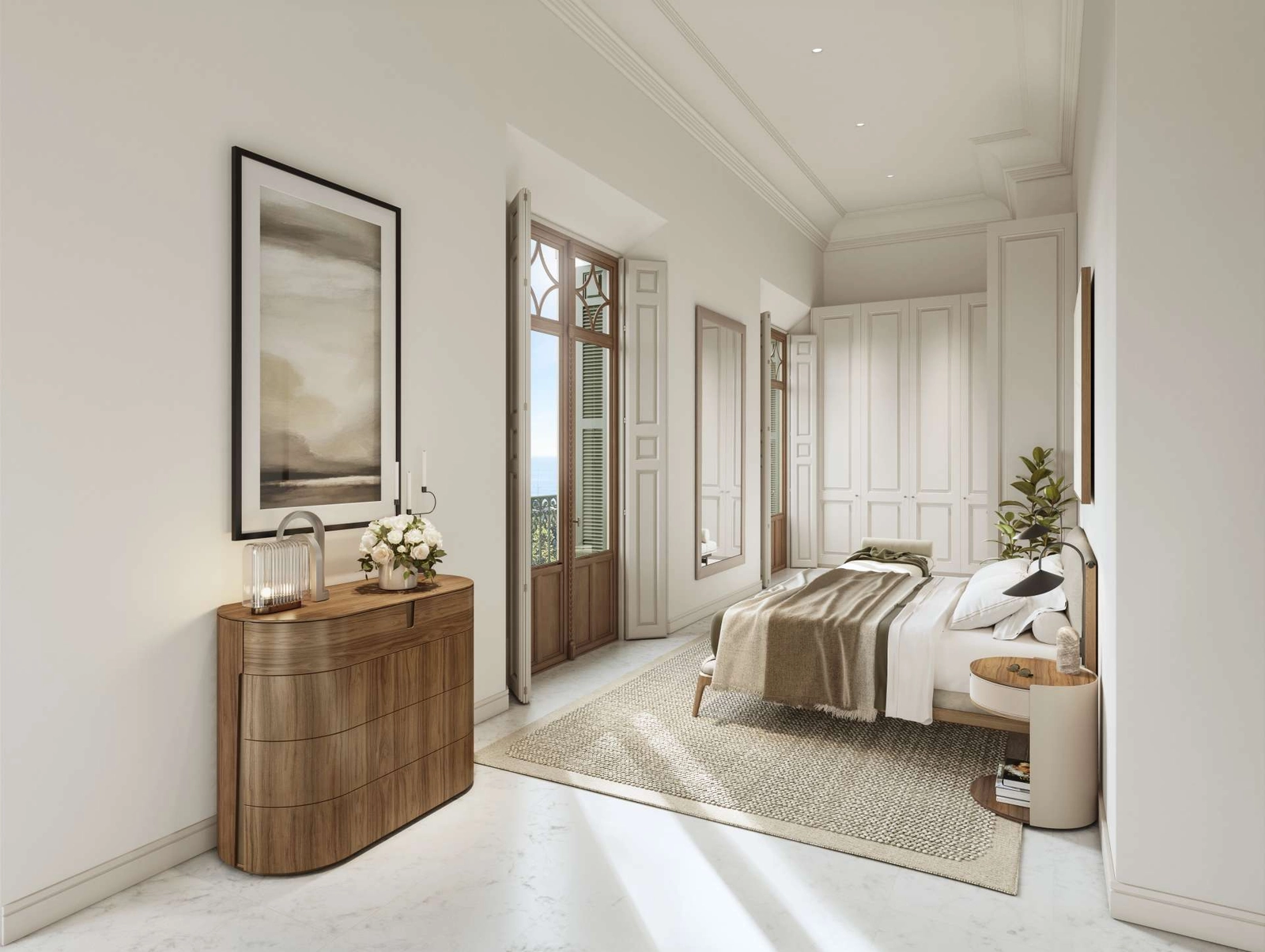 De master slaapkamers zijn serene toevluchtsoorden en bieden ruimte, elegantie en prachtige uitzichten.