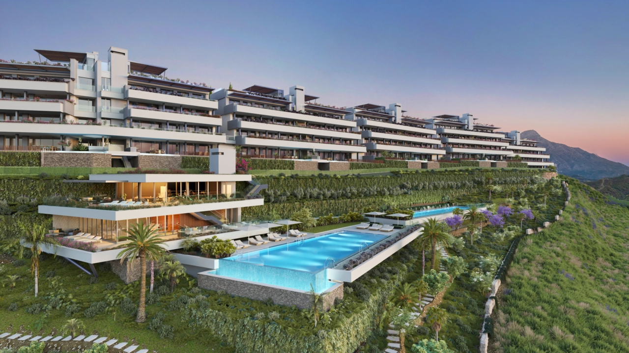 Het project is harmonieus geïntegreerd in de heuvels van Benahavís en biedt een exclusieve levensstijl.