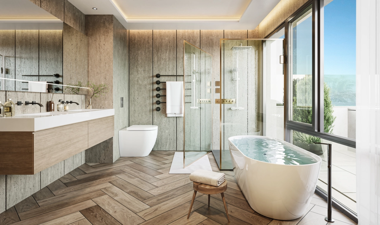 Beveiligde en ruime ondergrondse parkeergelegenheid biedt gemak en gemoedsrust voor bewoners.