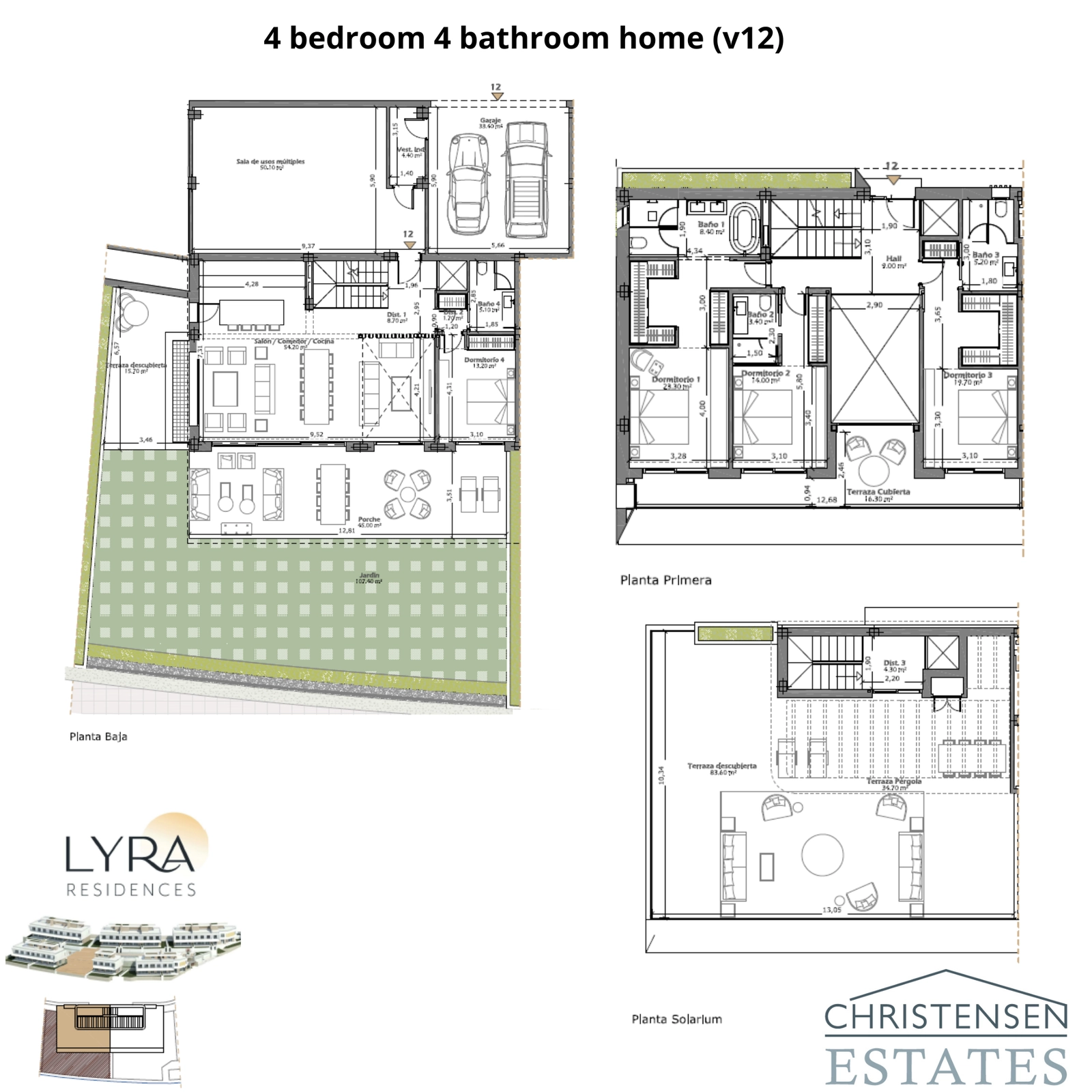 Deze plattegrondvariant benadrukt het intelligente ruimtegebruik in de kelder, op de begane grond, eerste verdieping en het solarium om comfort en levensstijl te maximaliseren.