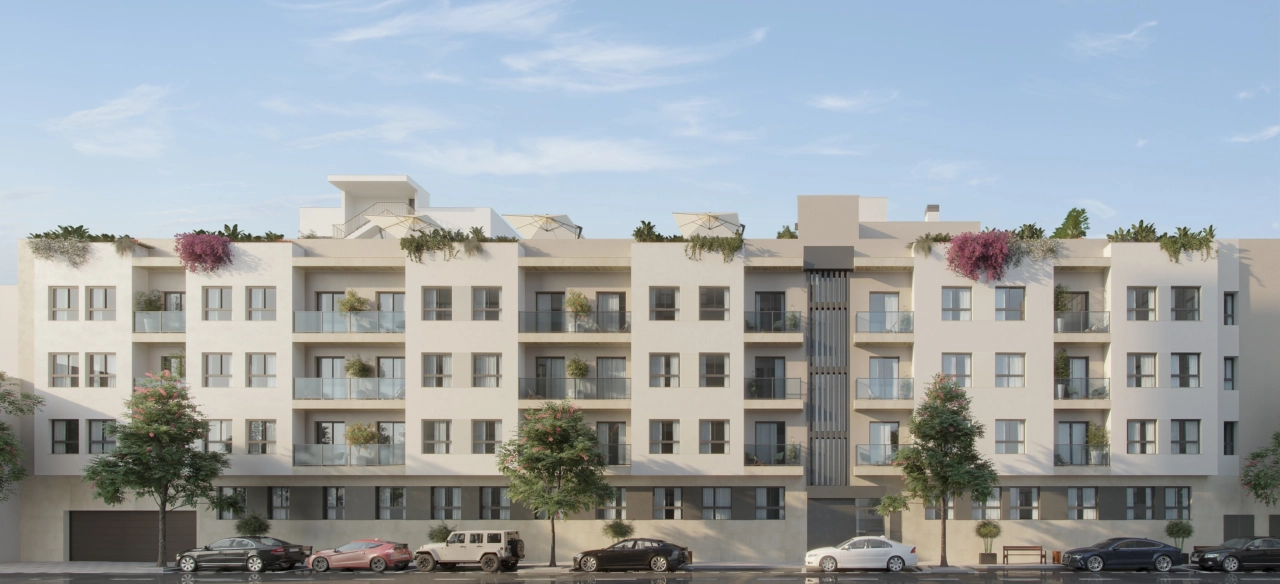 Het gebouw presenteert een moderne en elegante gevel, een nieuw herkenningspunt aan de Costa del Sol.