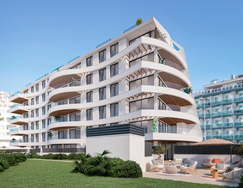 Aangelegde tuinen en een ontspannen chill-outruimte voor bewoners om van te genieten.