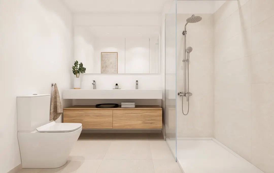 Elegante badkamers met hoogwaardige materialen en een modern, functioneel design.