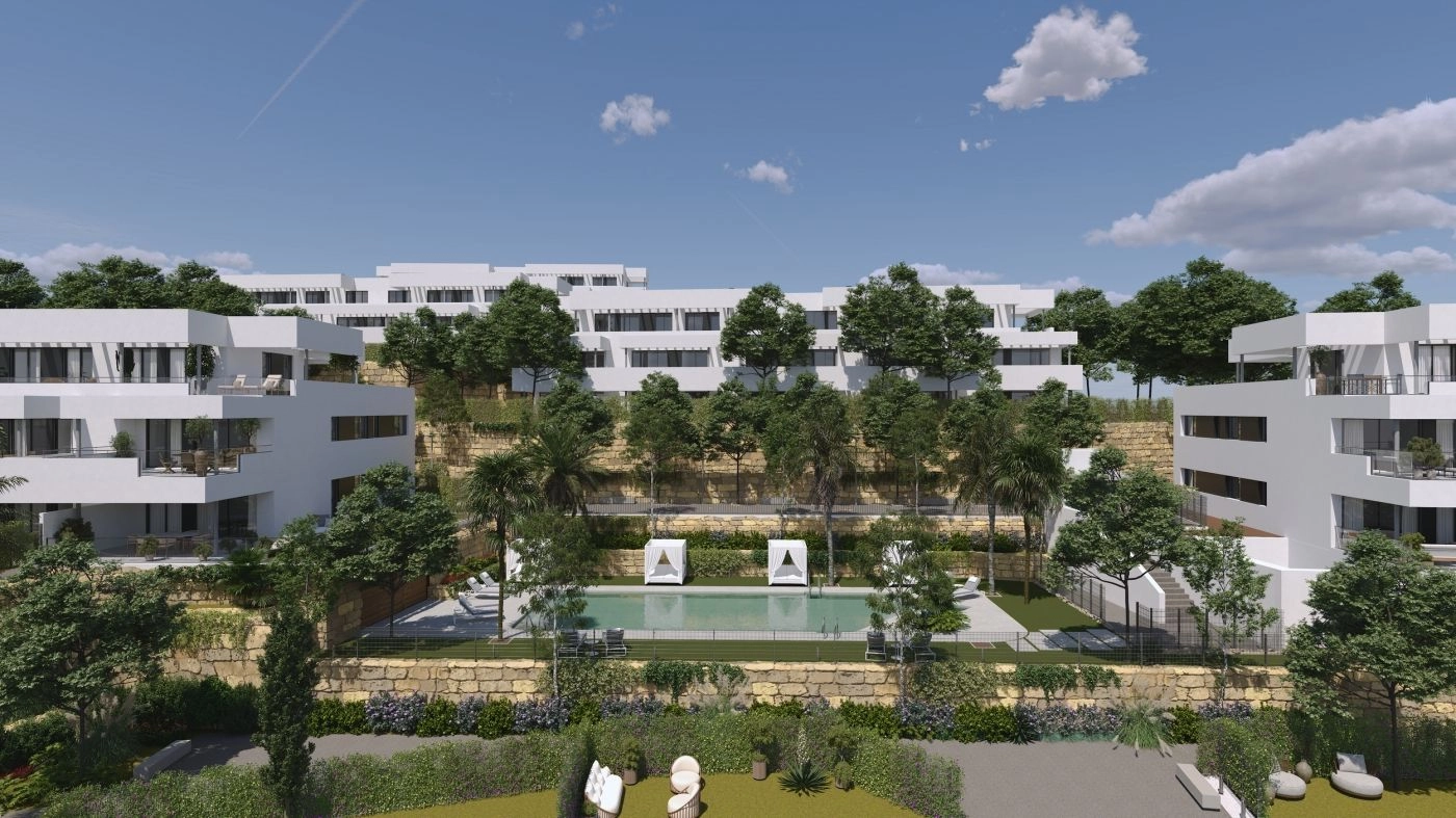 Prachtig aangelegde tuinen en een rustige zwembadzone creëren een privé-oase voor bewoners.