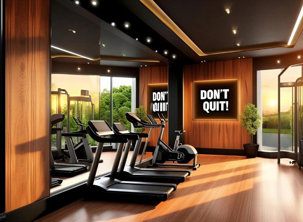 De fitnessruimte voor bewoners is uitgerust met uitstekende technologie, perfect om de dag energiek te beginnen of 's avonds te ontstressen.