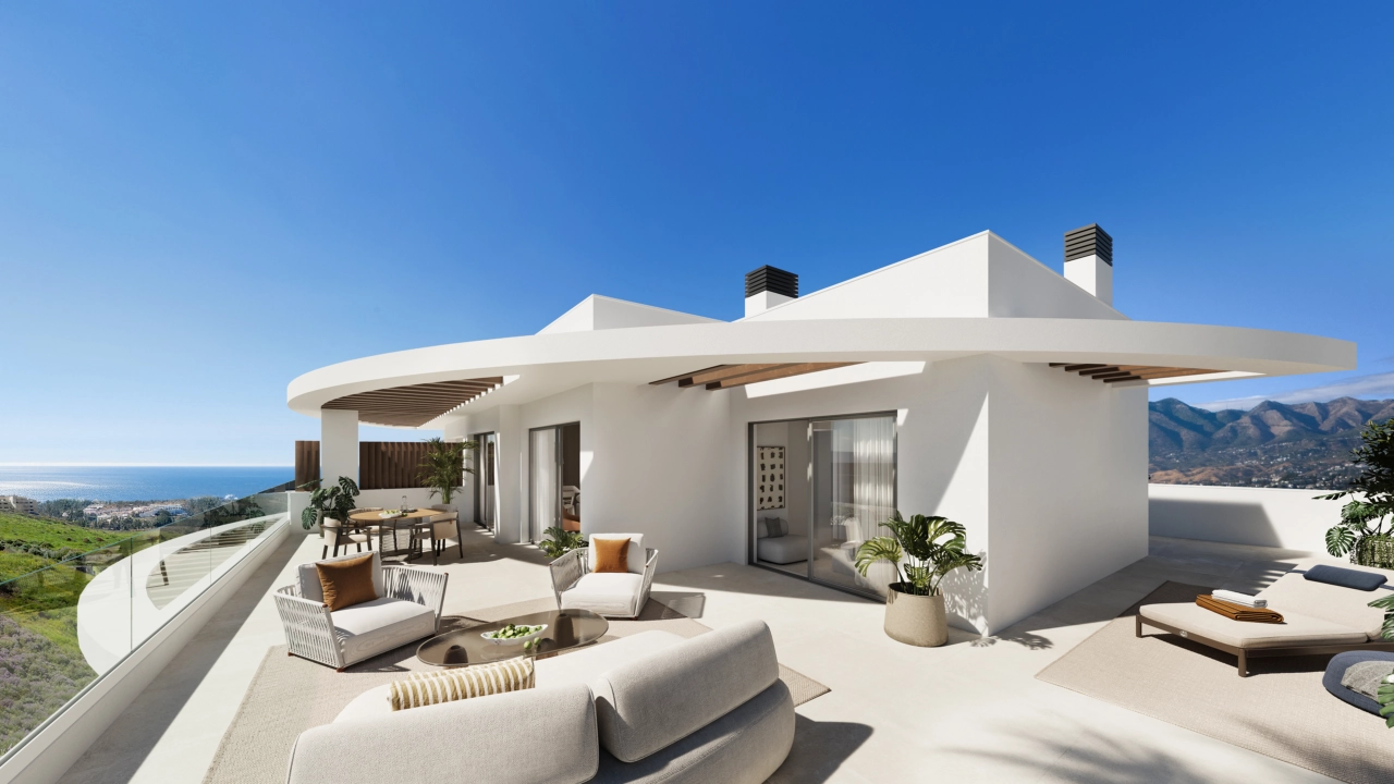 Stel je voor dat je ontspant op je ruime privéterras met een ongelooflijk uitzicht op de Middellandse Zee.