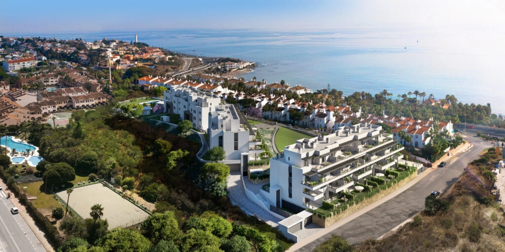 Een prachtig uitzicht op de toplocatie van het project, op slechts enkele ogenblikken van de Middellandse Zee.
