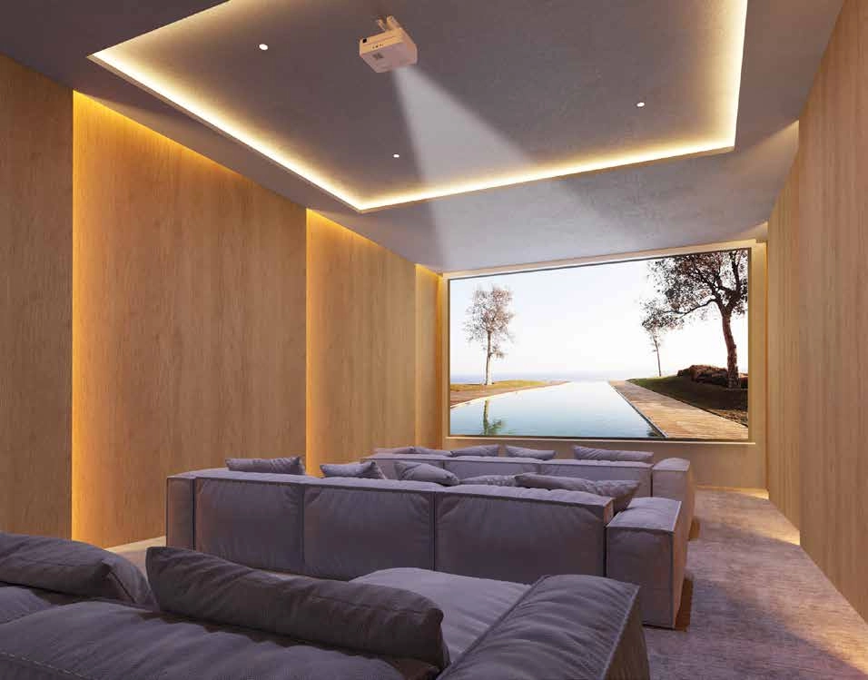 Geniet van een filmavond in het comfort van uw eigen avant-garde stijl thuisbioscoop.