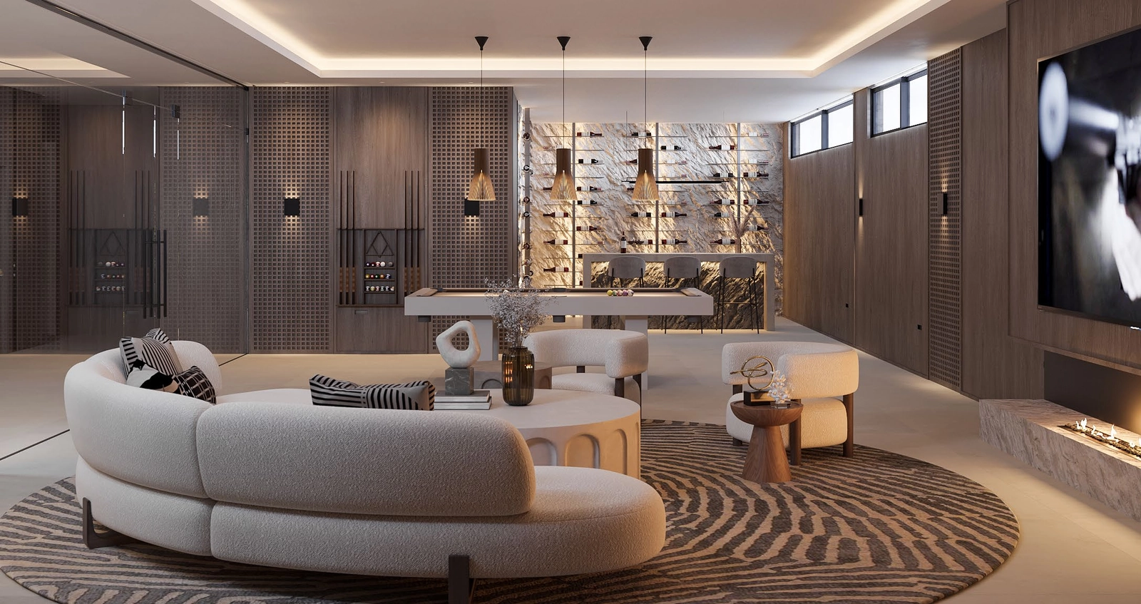 Ruime souterrains kunnen gepersonaliseerd worden tot een thuisbioscoop, privégym of entertainmentlounge, passend bij uw levensstijl.