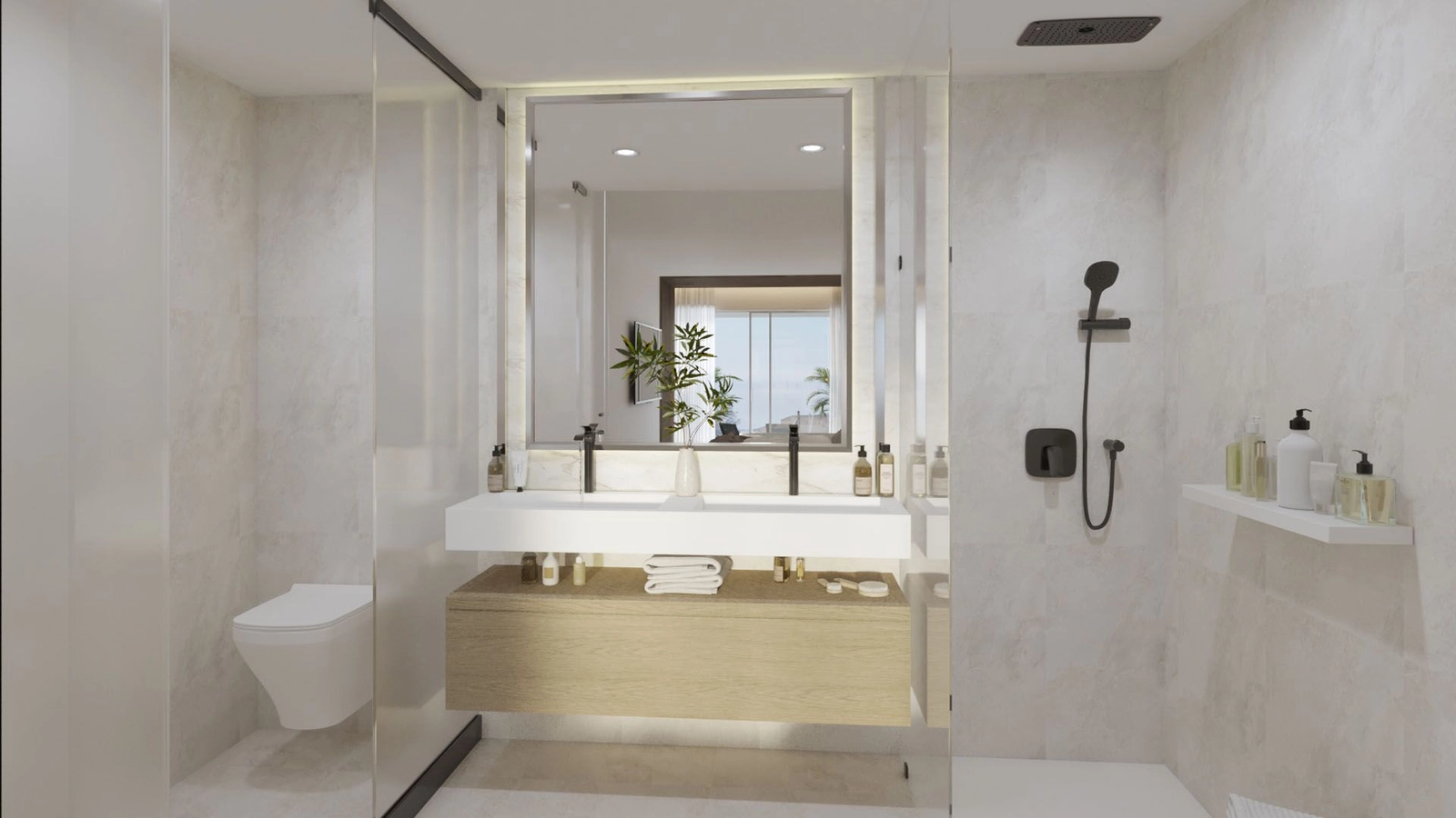 Moderne badkamers ontworpen met hoogwaardige materialen voor een dagelijkse spa-ervaring.