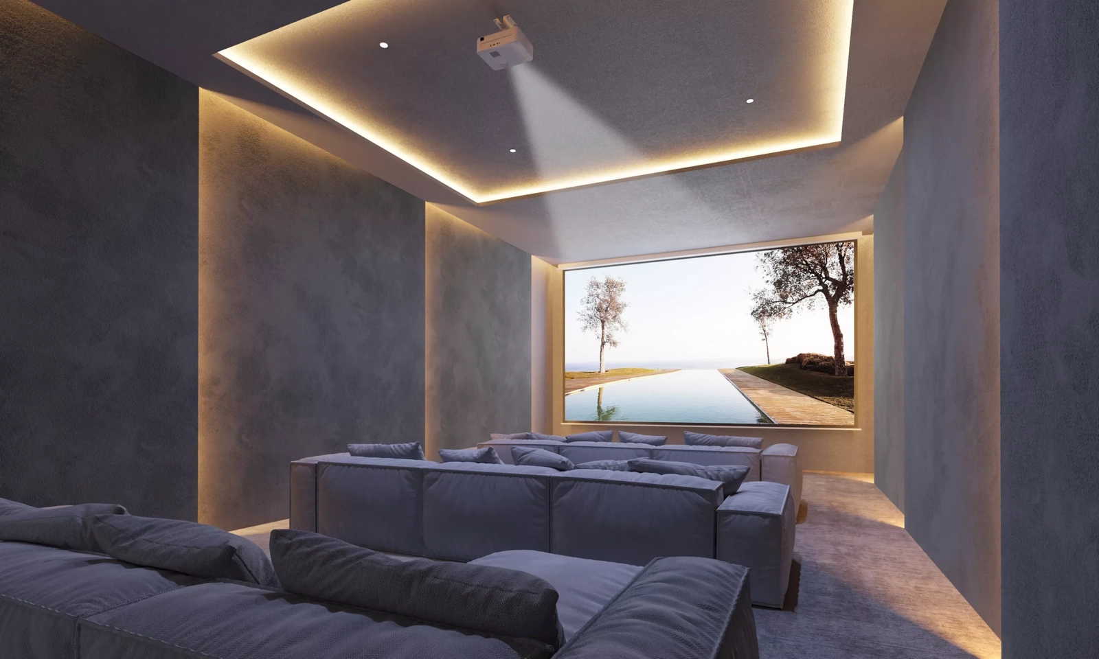 Geniet van filmervaringen in uw eigen privé, ultramoderne thuisbioscoop.