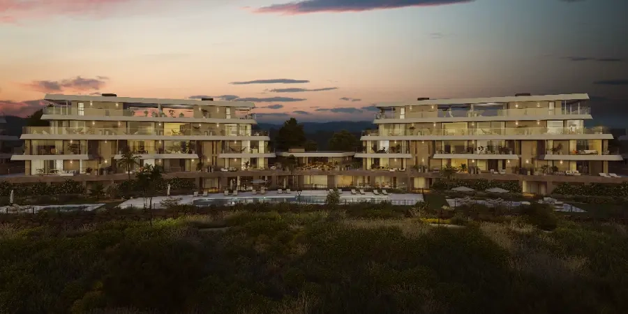 Het project presenteert een prachtig silhouet tegen de avondlucht aan de Costa del Sol.