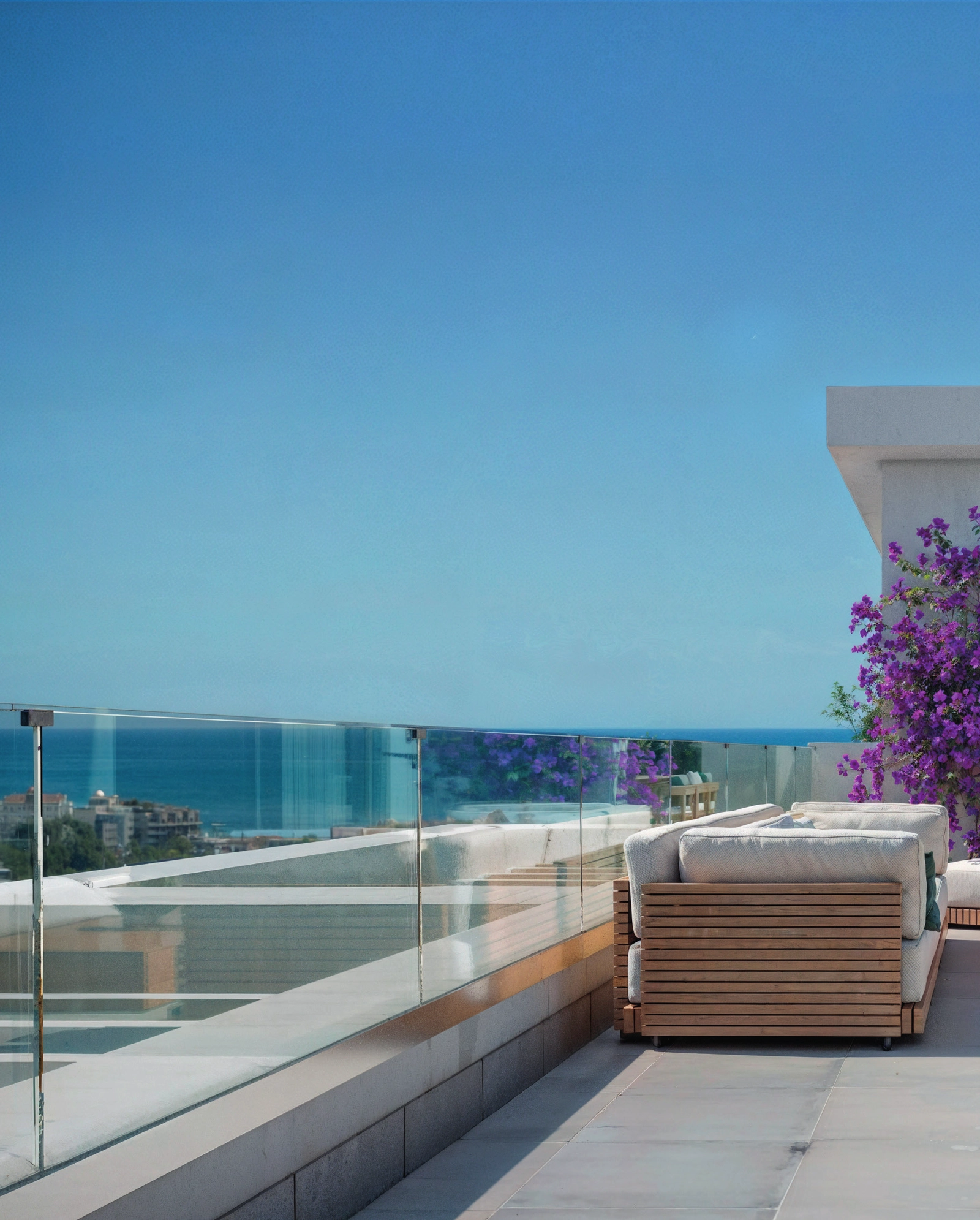 De appartementen zijn ontworpen om het uitzicht en het natuurlijke licht te maximaliseren.