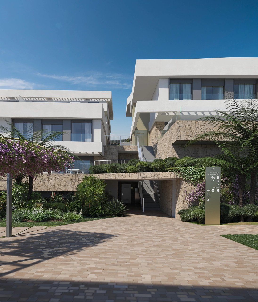 De elegante entree heet u welkom thuis in deze exclusieve privé-gemeenschap.